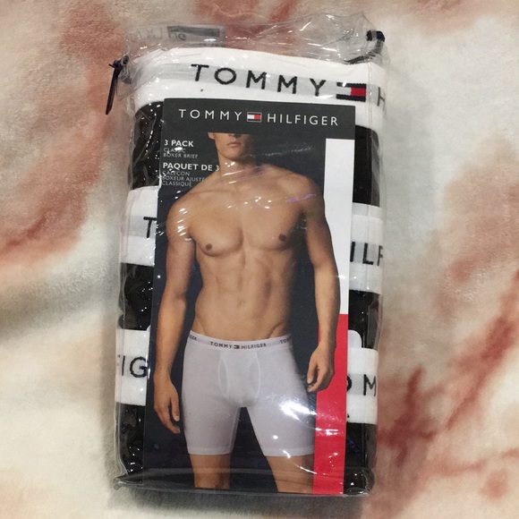Tommy Hilfiger 3 pack Classic Boxer Brief Mens Size Large 36-38 Black NWT sealed - Picture 13 of 13
